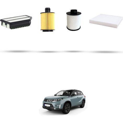 Kit tagliando 4 filtri compatibile con Suzuki Vitara II 1.6 DDIS 88kw Dal 2015 (1/4)