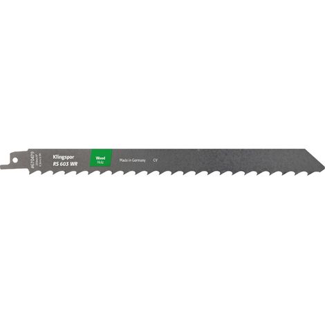 Klingspor RS 603 WR Säbelsägeblätter 230x19x1,2mm Länge 210Crom-Vanadium 5 Stk. (1/2)