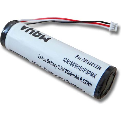 vhbw Batterie compatible avec Blaupunkt Travelpilot Lucca 5.2 GPS, appareil de navigation (2600mAh, 3,7V, Li-ion)