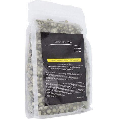 Cire dépilatoire indolore à base de perles de cire dure, 500 g de cuivre pour une épilation intégrale du corps. (1/5)