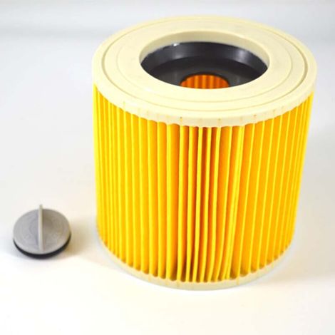 SABIR Lot De 1 Filtres pour Aspirateur Professionnel Kärcher , Filtre Hepa Accessoire de Remplacement Aspirateur de Chantier Eau Poussière et Cendre , Pièces Détachées Karcher SE 4002 ,WD2, WD3 Premiu (1/5)
