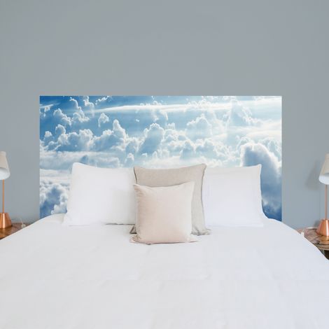 Papier peint tête de lit, pré-encollé, nuages, ciel, 83 cm X 160 cm (1/5)