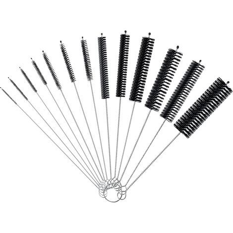 13 Pcs Tube Brosse de Nettoyage, Goupillon Paille, Goupillon Nettoyage à Paille Petites, Brosse de Nettoyage pour Bouteille, Goupillon Bouteille, pour Bébé Biberon Paille e Bouilloire Clavier (1/5)
