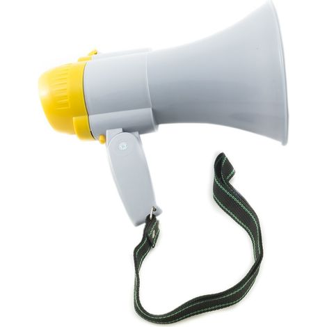 Megafono Altoparlante Professionale Sirena Musica Registratore Portata 200 M