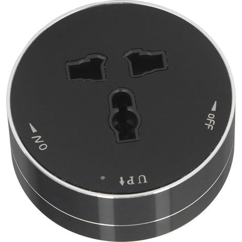 Abnehmbares Verlängerungskabel, kabellos, wasserdicht, moderner runder Steckeradapter mit Kontrollleuchte, 250 V, 13 A (1/5)