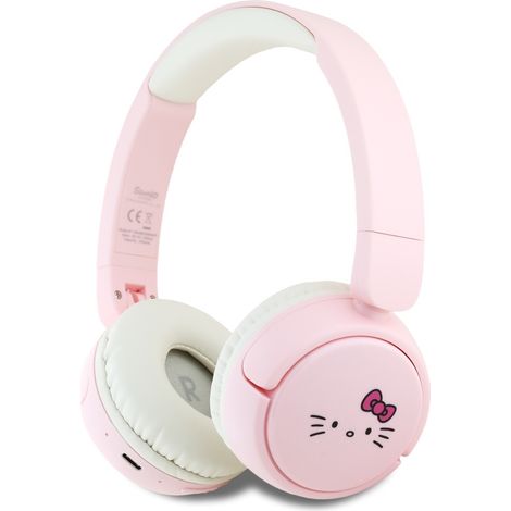 Hello Kitty Gesichtslogo Pinke Bluetooth-On-Ear-Kopfhörer (1/5)