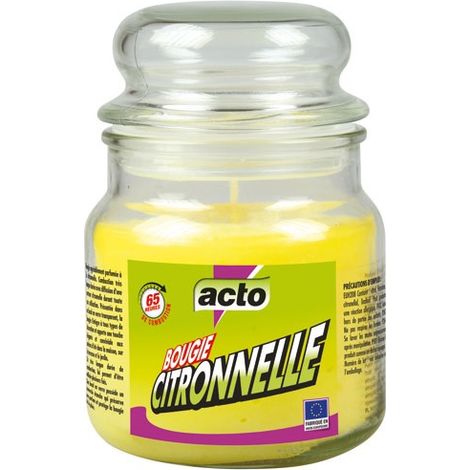 ACTO - Bougie citronnelle pot en verre grand format 65 h (1/3)