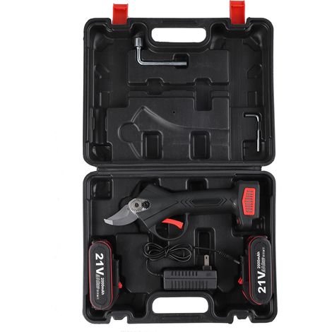 Sécateur électrique sans fil lithium-ion rechargeable, coupe-branches de jardinage, tailleuse à main, prise UE 100-240V (1/5)