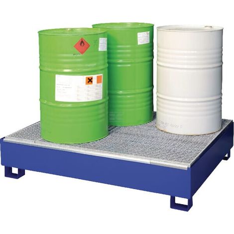 Auffangwanne Stahl blau 205L capacity 900kg 1200x1210x285mm Cemo CEMO 7688CEMO
