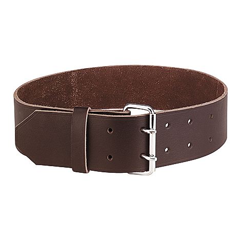 Collier en cuir havane 120 x 8 cm (1/2)