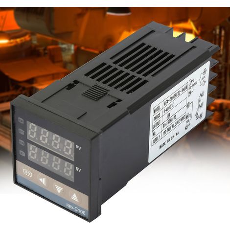 Digitale PID-Temperaturregler-Kits (110–240 V Wechselstrom, 0–400 °C) + 25 A SSR + 1 m Thermoelement Typ M6 K (1/5)
