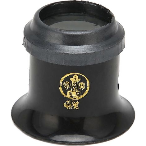 Loupe d'horloger 4X pour la réparation de montres, résistante à l'usure, grossissement 4X, idéale pour la fabrication de bijoux, de pièces de monnaie et de maquettes de pierres antiques. (1/5)