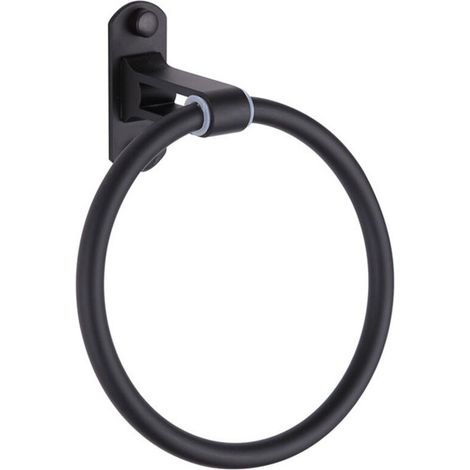 Porte-serviettes noir, anneau porte-serviettes rond-Online Store (1/5)