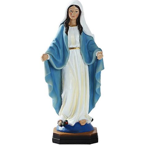 Statue de la Vierge Marie 9 pouces, Mère Immaculée bénie, figurine religieuse pour cadeau de dévotion. (1/4)