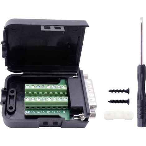 TRU COMPONENTS T1904C092 D-SUB Stiftleisten-Set Polzahl: 15 Schrauben 1 St. (1/5)