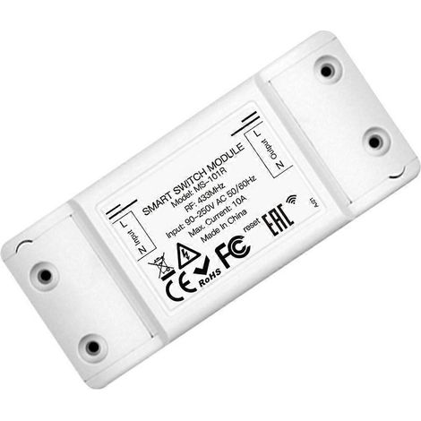 Interrupteur externe à radiofréquence RF433, bouton de commande double, interrupteur 10 A (1/4)