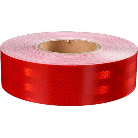 Red Reflective Tape 10m x 5cm Self Adhesive Waterproof Warning Tape Reflective Safety Tape for Vehicles, Cars, Trailers and Boats, High Visibility (1/5)