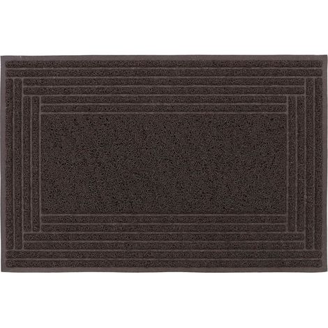Mud Grabber Spaghetti Scraper Doormat, 40x60cm, Brown Border (1/4)