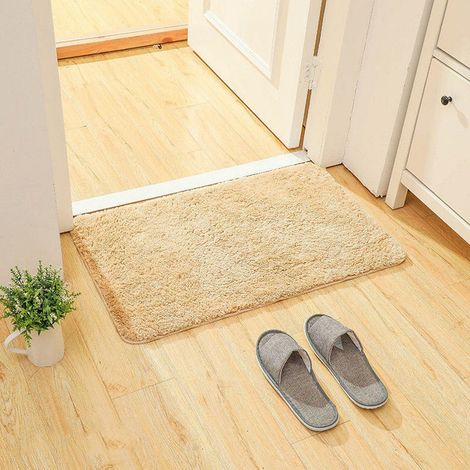 Tapis De Sol - Absorbant - Antidérapant - Pour Salle De Bain Et Toilettes - 40 X 25 Cm - Polyester - 1 Pièce (1/5)