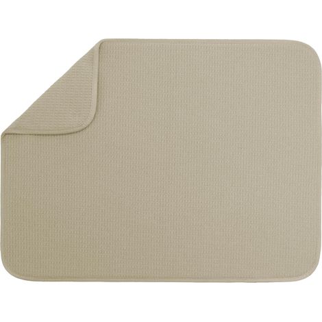 tapis d'égouttage en microfibre très absorbant pour plan de travail cuisine vaisselle, ustensiles, casseroles et poêles, taille XL, 45,7 x 61 cm, pur cachemire - 45.7 cm'Pure Cashmere 45.7 x 61 cm'-'4 (1/5)