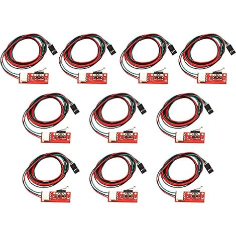 Paquet de 10 Interrupteur butée mécanique avec Le câble pour l'imprimante 3D RepRap Prusa Mendel CNC Arduino Mega 2560 RAMPS 1.4 (1/5)