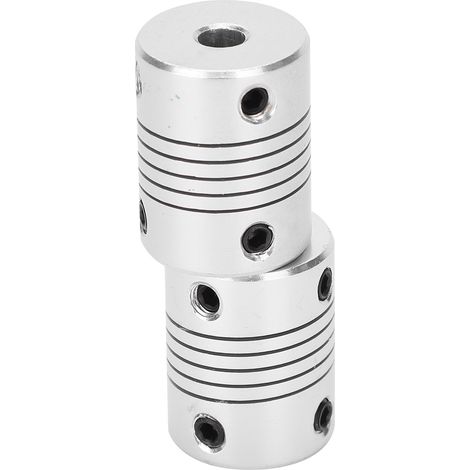 2 flexible Wellenkupplungen aus Aluminiumlegierung für Schrittmotoren, DIY-3D-Drucker, 5 x 8 mm (1/5)