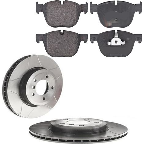 KIT FRENI ANTERIORI compatibile con BMW X6 (E71,E72) - DISCHI + PASTIGLIE OEM: FDB4052 / A 00 443 / 17868 /SOSTITUZIONE DIRETTA/BASSA POLVERE/SILENZIOSO (1/5)