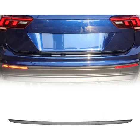 Garniture de Hayon Coffre pour VW Tiguan/Allspace 2016-2020 acier inox foncé (1/5)
