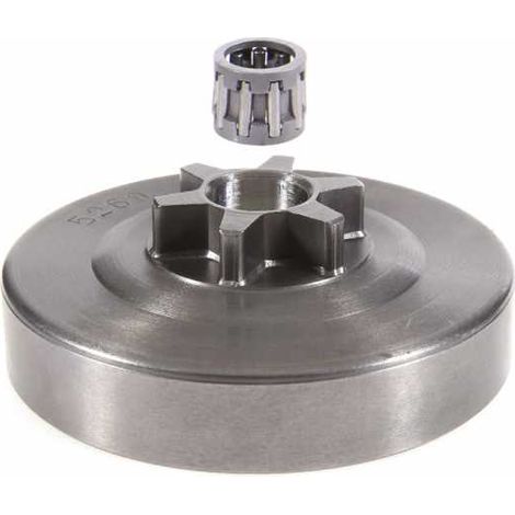 Pignon pour tronçonneuse Mc Culloch 3/8"LP. 6 dents. Hauteur cloche 15 mm (1/5)