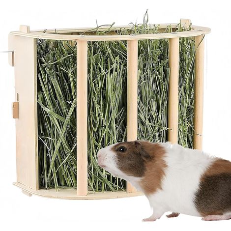 Natural Wood Hay Rack for Guinea Pig, Chinchilla, Rabbits and Hamsters (1/5)