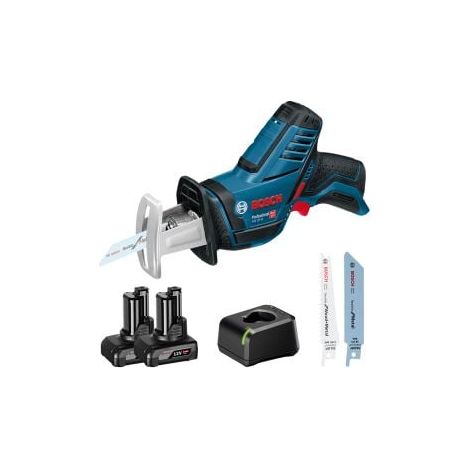Scie sabre sans fil GSA 12V-14 Bosch / 2x batterie 4,0 Ah + chargeur