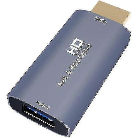 Carte d'acquisition vidéo 2025 Z51 USB femelle vers HDMI 4K mâle, adaptée à la diffusion en direct sur PC. (1/5)