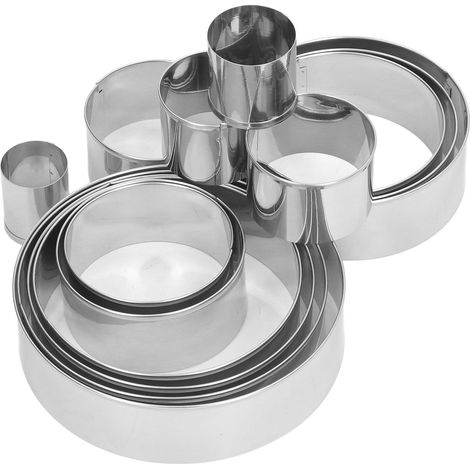 14-teiliger runder Gebäckring aus Edelstahl, Brotausstecher, Küchenzubehör (1/5)