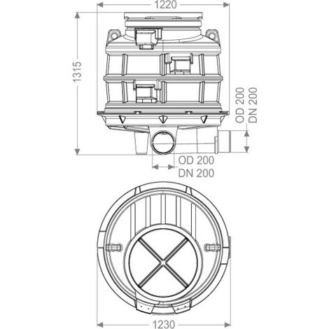 KESSEL 881060 Tête de regard standard GT LW1000