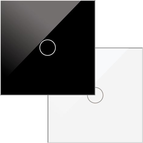 Interrupteur Tactile Simple - DSC Noir - Ledme - FCM-01-B (1/5)
