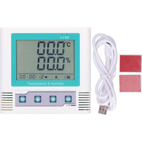 USB-Temperatur- und Feuchtigkeitsrekorder mit LCD-Bildschirm - 5V DC (26W-Akku) (1/5)