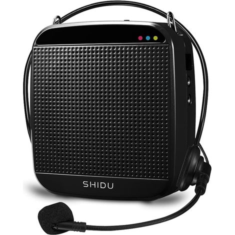 Amplificateur Voix Portable avec Microphone Casque amplificateurs Vocal 15W Batterie Rechargeable 2000mAh amplificateur de Voix Puissant pour Enseignants, Guides, entraîneurs, présentateurs (1/5)