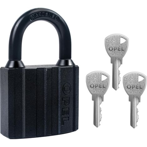 Cadenas robuste avec 3 clés, cadenas pour abris de jardin, conteneur, entrepôt, garage, volet, unités de rangement, abris de jardin, garages, clôtures (40 mm) (1/5)