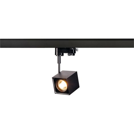 Spot intérieur noir pour rail 3 allumages ALTRA DICE TRACK carré GU10 max - SLV 152320 (1/3)
