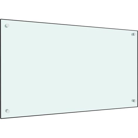 Crédence de cuisine en verre trempé 90x50 cm – Protection anti-éclaboussures – Résistant à la chaleur – Facile à nettoyer (1/4)