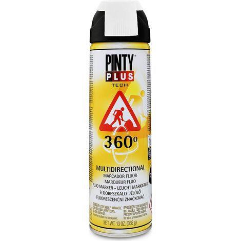 Vernice spray Pintyplus Tech 650cc Marker fluorescente 360° Bianco T101 (1/2)