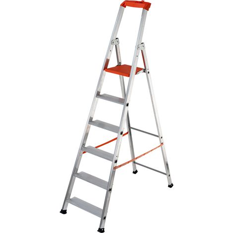 Scala Domestica Aperta Chiusa Gierre Professionale in Alluminio 6 Gr 136 cm 212 cm