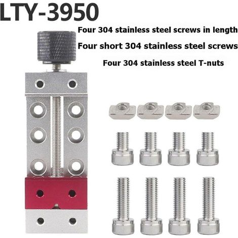 Mini étau plat en aluminiumétau de perçageoutil de fixationétau de gravure pour usinage CNC (1/5)