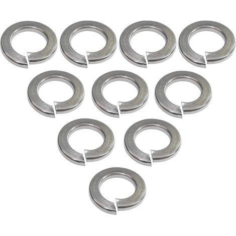 Lot de 10 Rondelles Grower frein ressort - M10 - en acier inoxidable A2 - DIN127 - Bricolage (1/3)