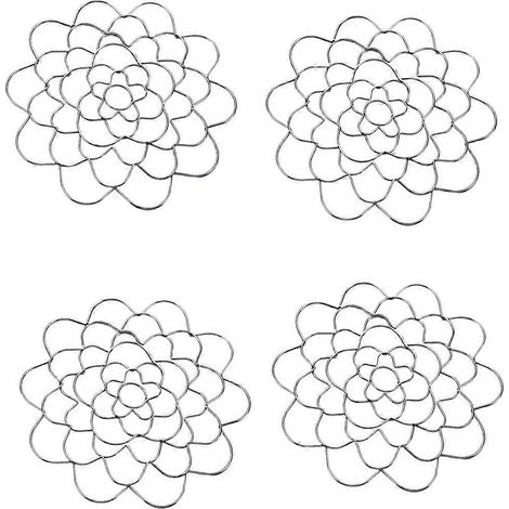 Support pour compositions florales, couvercles en acier inoxydable pour arrangeurs de fleurs -- (1/5)