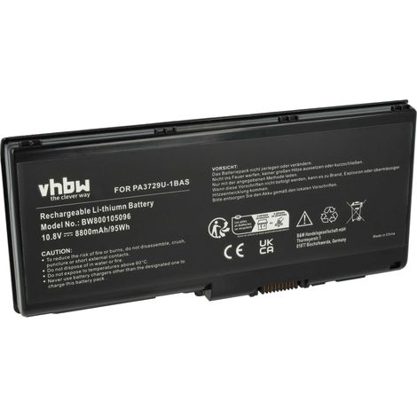 vhbw Akku kompatibel mit Toshiba Qosmio X505-Q898 Notebook (8800 mAh, 10,8 V, Li-Ion) (1/5)