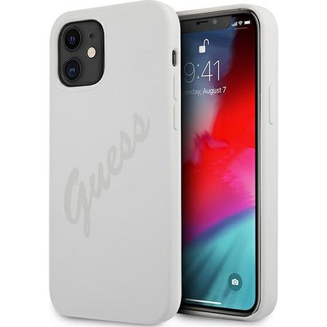 Funda rígida Guess GUHCP12SLSVSCR para iPhone 12 mini de 5,4 pulgadas, color crema/crema, con diseño vintage. (1/5)