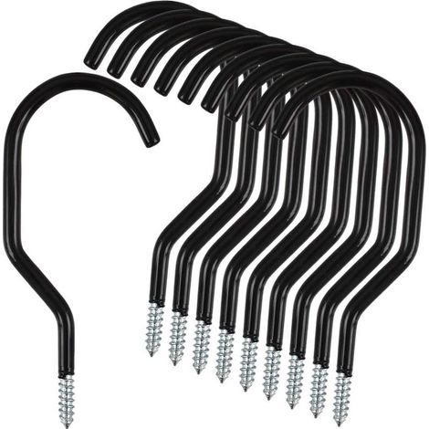 Lot de 10 crochets de rangement standard en acier inoxydable pour vélo (1/5)