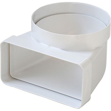 CURVA PER AERAZIONE CANALIZZATA Ø mm. 125 - mm.150x70 - LA VENTILAZIONE