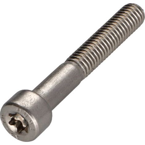 Vis métaux Tête cylindrique TC TORX T30 Inox A2 M6X40 Filetée sur 24-100 pièces